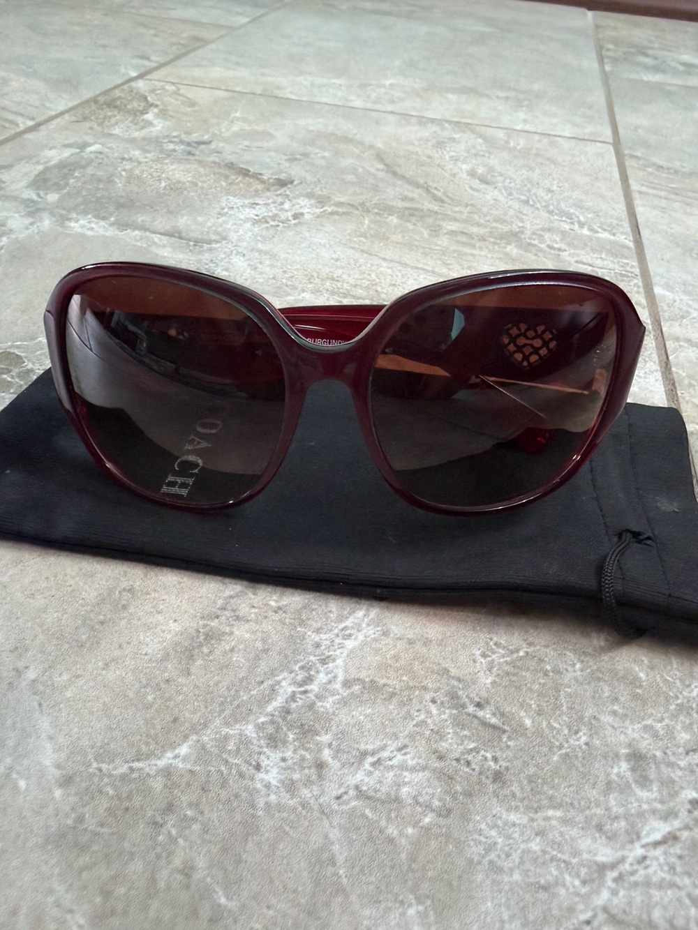 Coach Greer Burgundy Sunglasses S8019